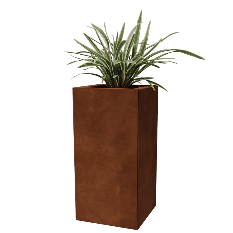 Corten-teräksinen istutuslaatikko - Neliönmuotoiset - 30 x 30 cm