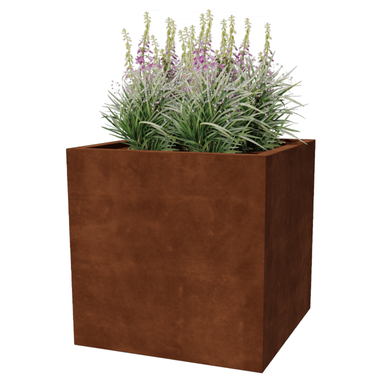 Corten-teräksinen istutuslaatikko - Vierkant - 80 x 80 x 80 cm - Hitsattu
