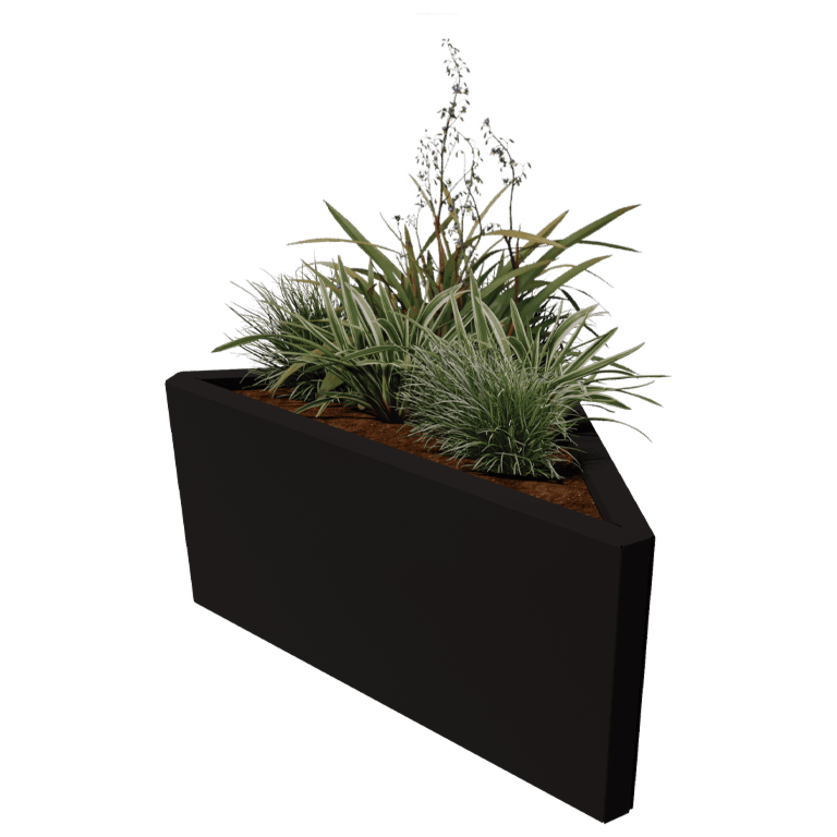 Teräksinen istutuslaatikko - Kolmikulmaiset tasakylkinen - 83,9 x 46,4 cm