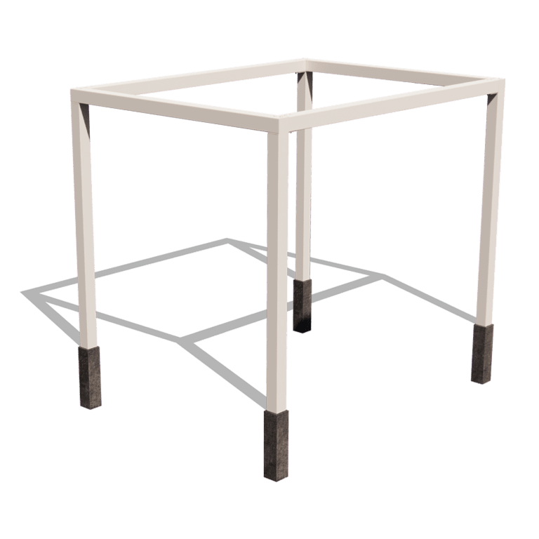 Teräksinen pergola - Suorakaiteen muotoiset - 324 x 250 x 230 cm