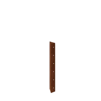 Corten-teräksinen istutuslaatikko - Kulmapala 90° - 60 cm