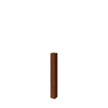 Corten-teräksinen aidantolppa - 12 x 12 x 100 cm