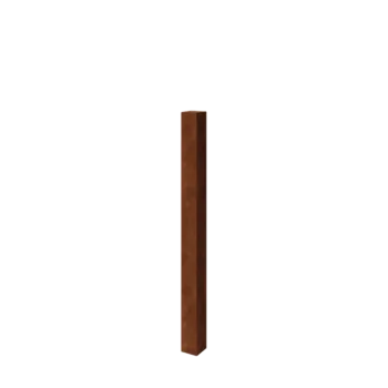 Corten-teräksinen aidantolppa - 12 x 12 x 150 cm