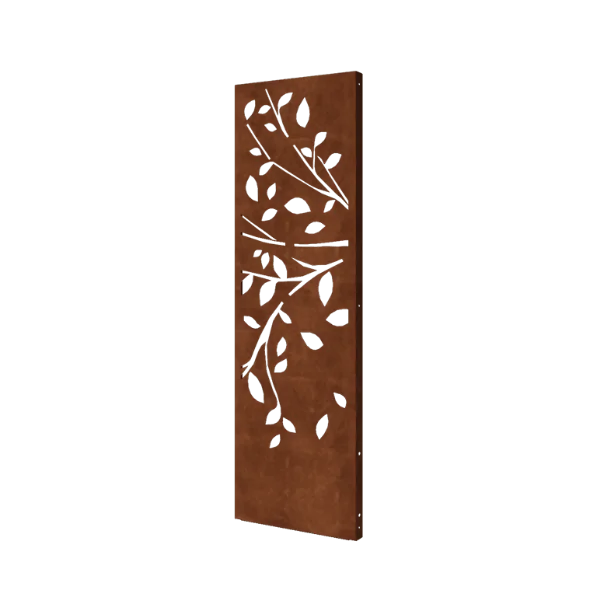 Corten-teräksinen koristepaneeli - Puu - Osa 2 - 60 x 6 x 190 cm