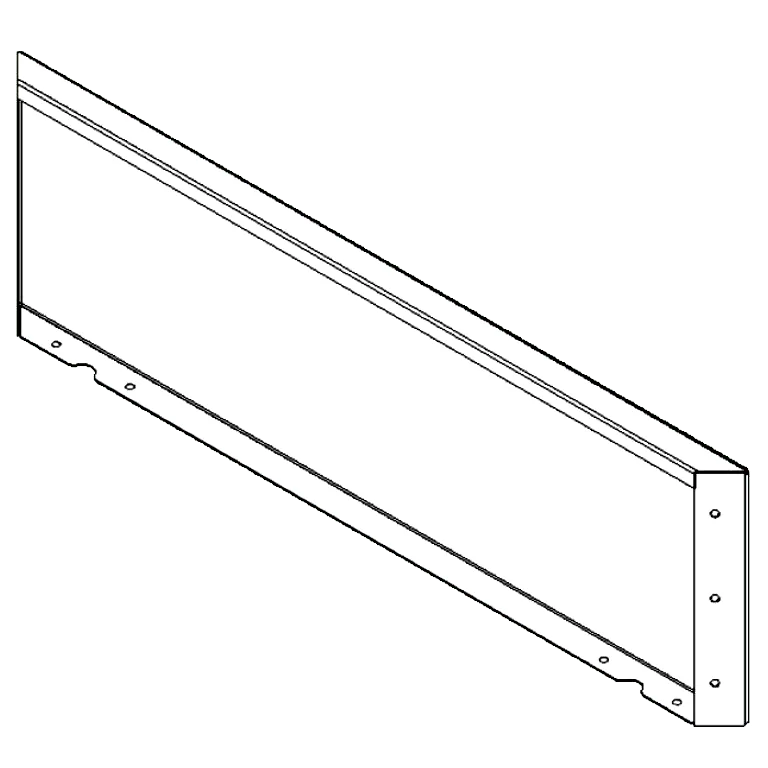 Corten-teräksinen istutuslaatikko - Paneeli - 30 x 100 cm