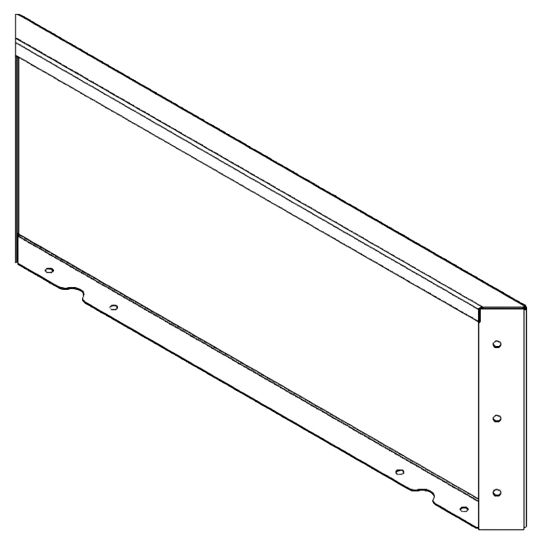 Corten-teräksinen istutuslaatikko - Paneeli - 30 x 80 cm