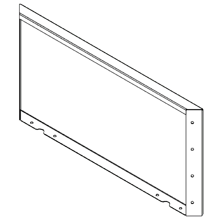 Corten-teräksinen istutuslaatikko - Paneeli - 40 x 80 cm