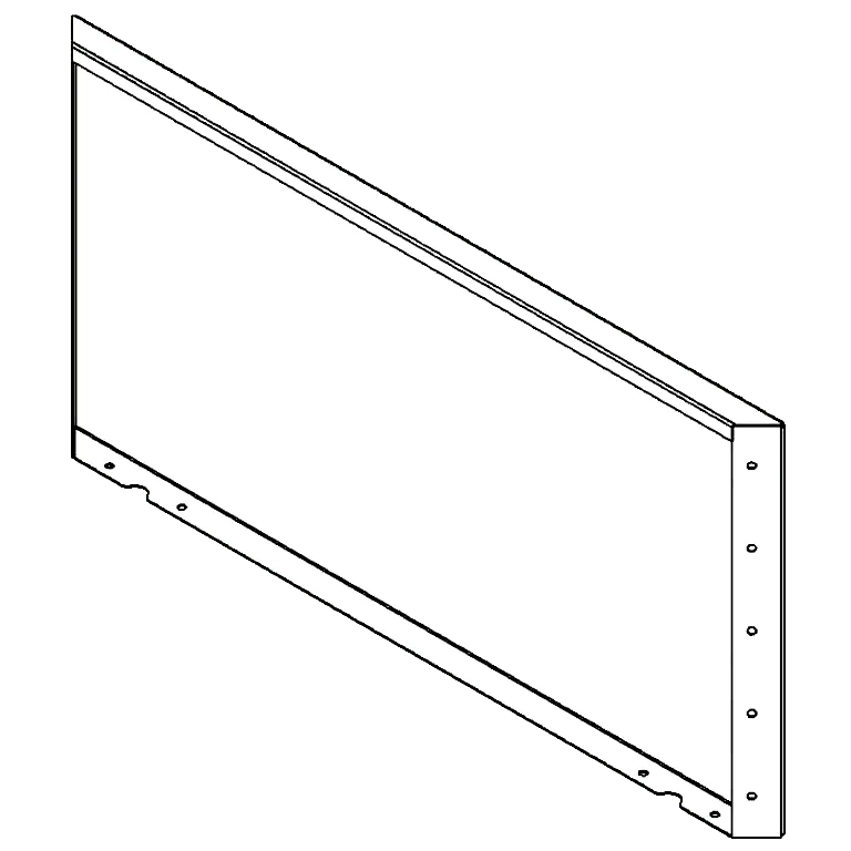 Corten-teräksinen istutuslaatikko - Paneeli - 50 x 100 cm