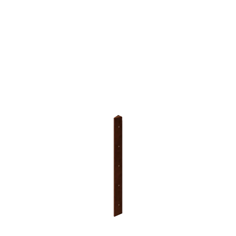 Corten-teräksinen istutuslaatikko - Kulmapala 30° - 50 cm