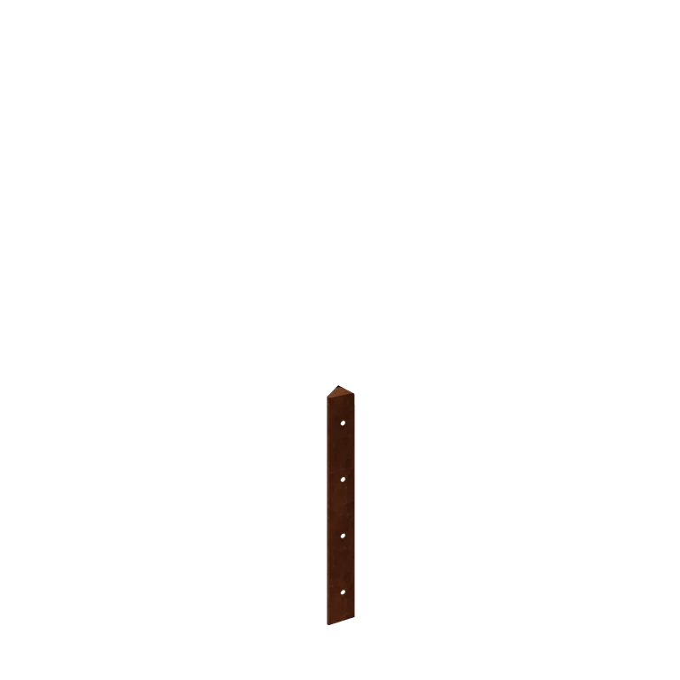 Corten-teräksinen istutuslaatikko - Kulmapala 45° - 40 cm