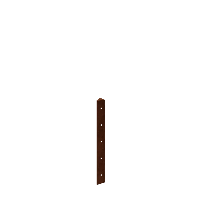 Corten-teräksinen istutuslaatikko - Kulmapala 45° - 50 cm