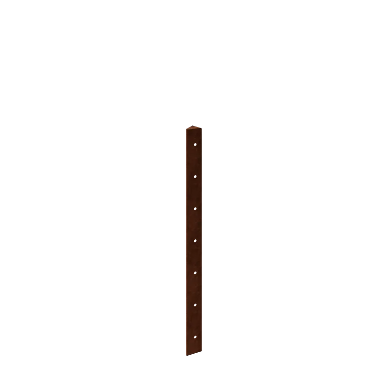 Corten-teräksinen istutuslaatikko - Kulmapala 45° - 70 cm