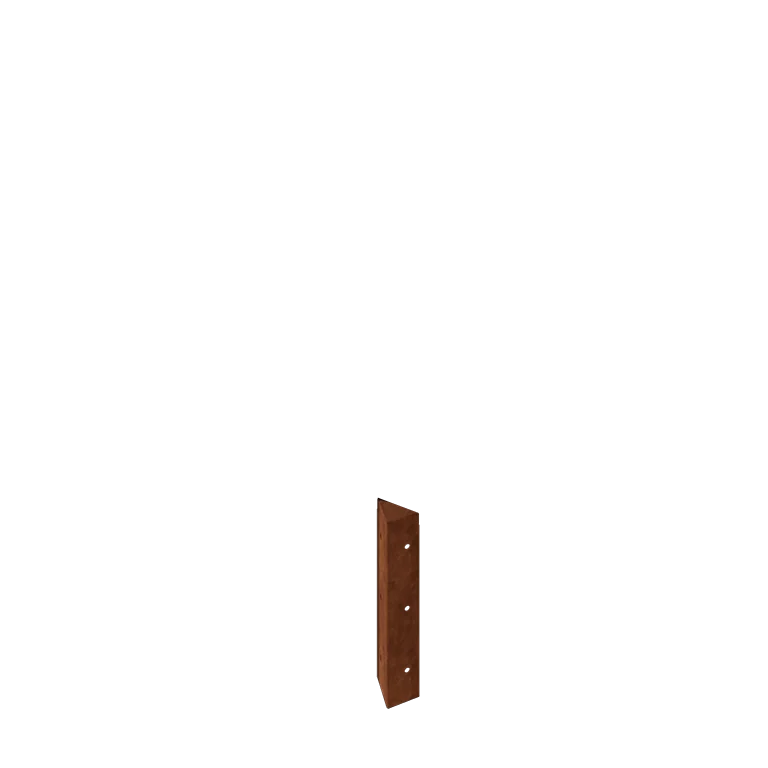 Corten-teräksinen istutuslaatikko - Kulmapala 90° - 30 cm