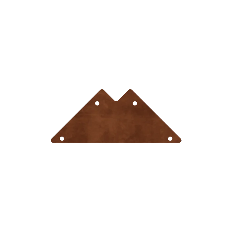 Corten-teräksinen istutuslaatikko - Liitoslevy - 90°