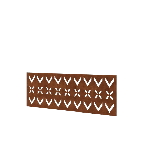 Corten-teräksinen aita H - Paneeli V - 120 x 47,5 cm